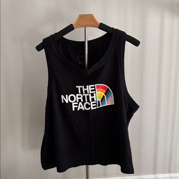 The North Face Black Tank with Rainbow Logo - Picture 1 of 3
